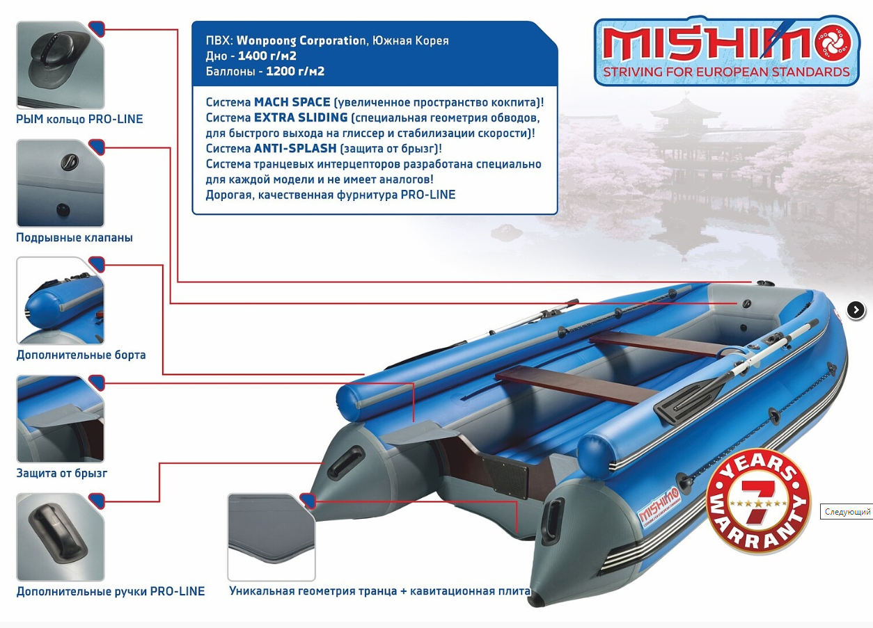 КОМПЛЕКТ ЛОДКА MISHIMO FAMILY LITE 370 + МОТОР 9,9 (15) Л.С. в Таганроге