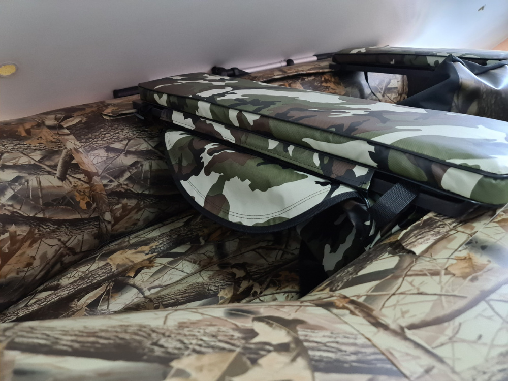 КОМПЛЕКТ МЯГКИХ НАКЛАДОК С СУМКОЙ ДЛЯ ЛОДОК 80Х20 КАМУФЛЯЖ в Таганроге