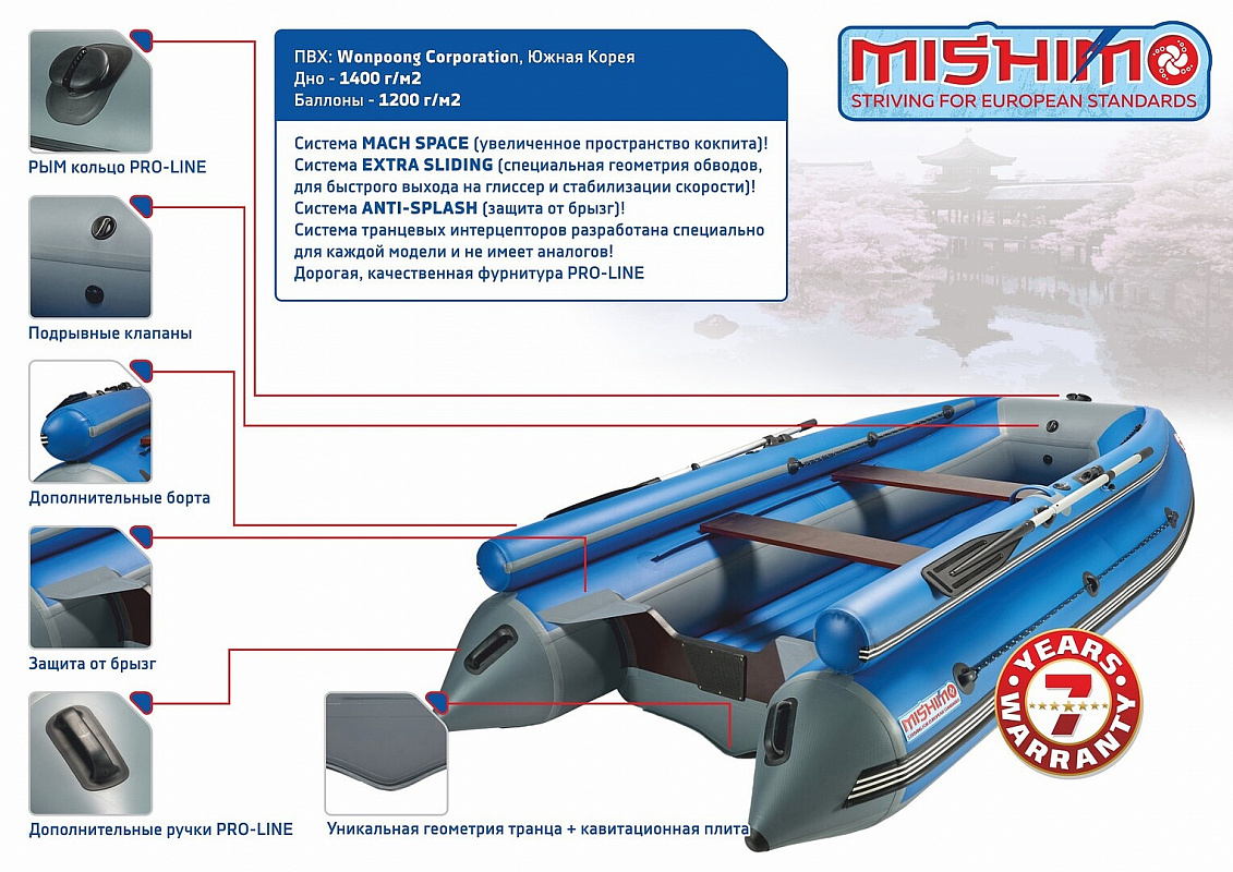 Лодка MISHIMO FAMILY LITE DF 390 в Таганроге