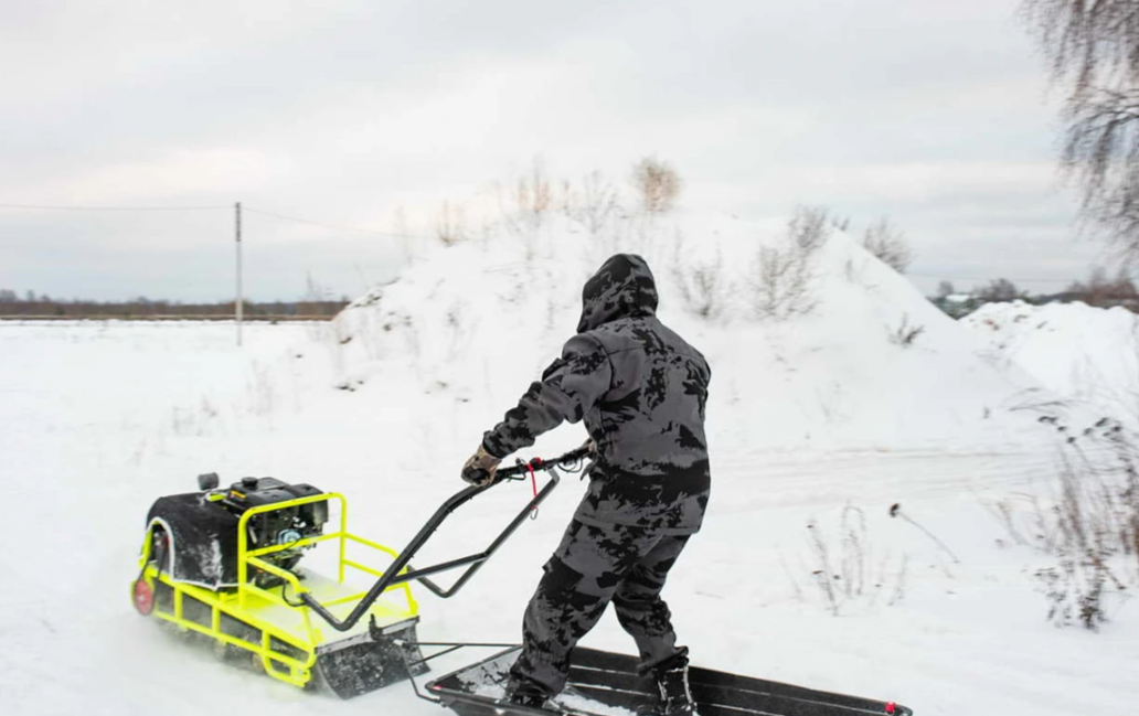 Мотобуксировщик Бурлак ХОЗЯИН-1 (капот ткань) в Таганроге