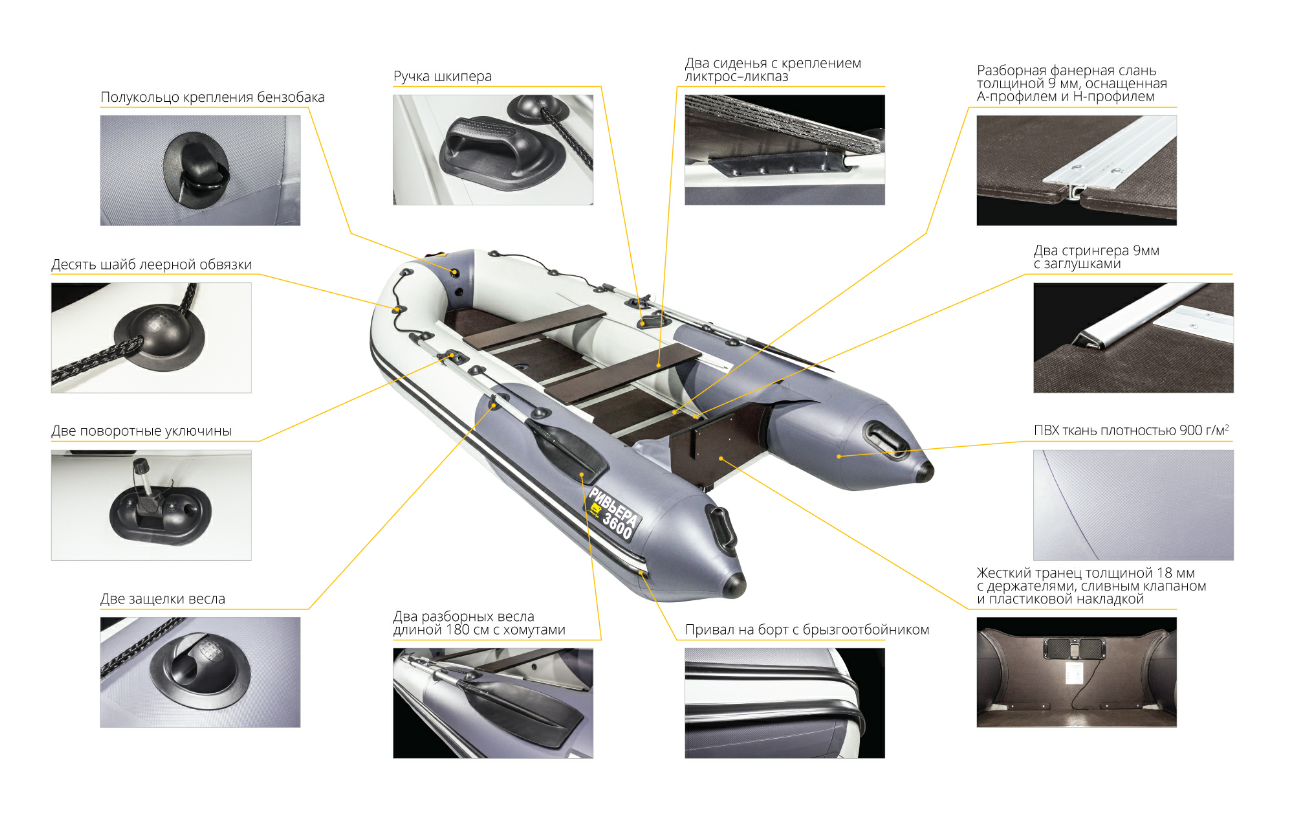 Лодка Ривьера Компакт 3600 СК в Таганроге
