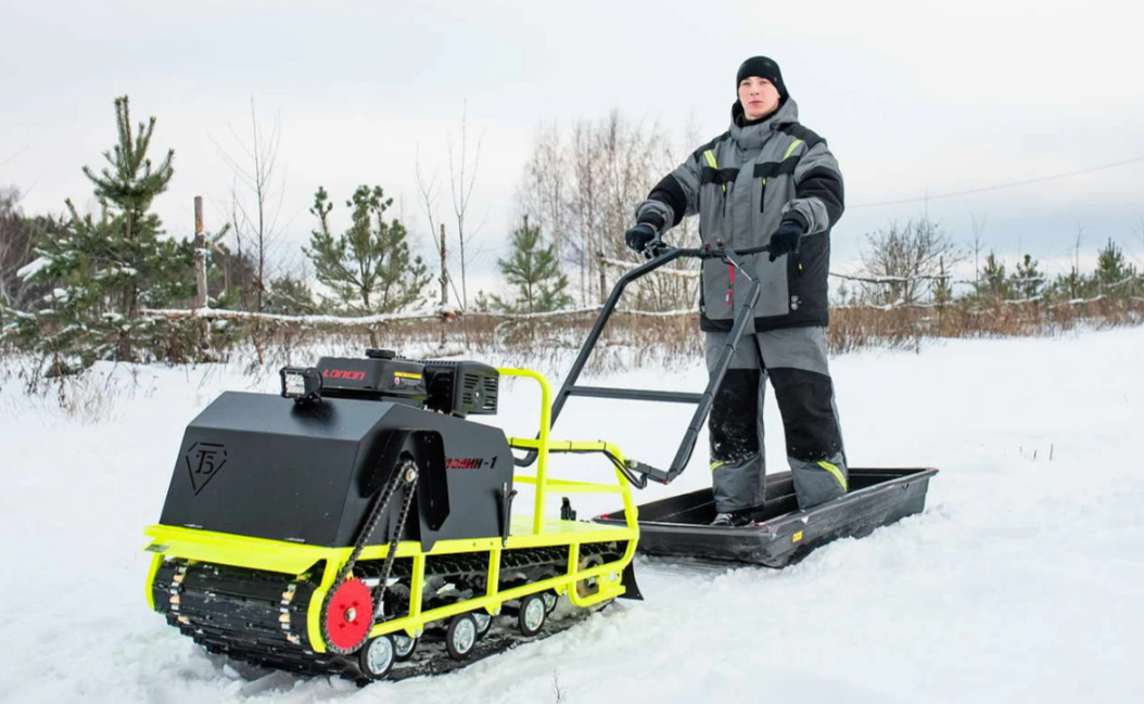 Мотобуксировщик Бурлак ХОЗЯИН-1 (капот ткань) в Таганроге
