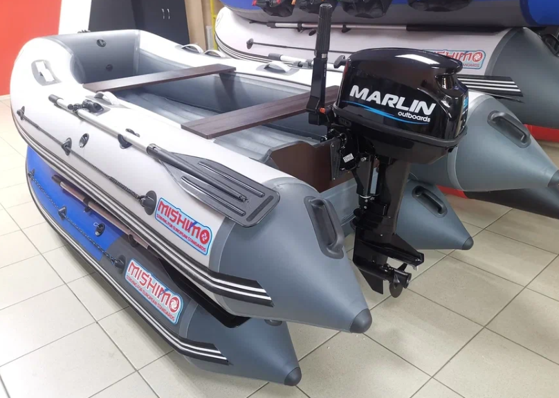 КОМПЛЕКТ ЛОДКА MISHIMO LITE 350 + МОТОР 9,8 Л.С. в Таганроге