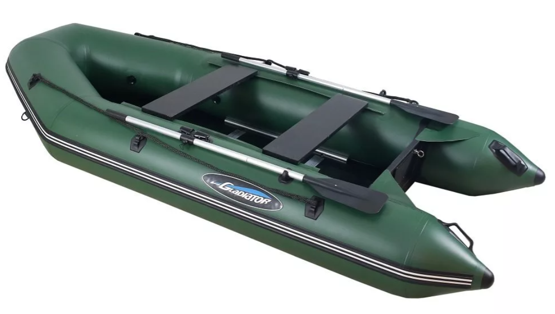 МОТОРНО-ГРЕБНАЯ ЛОДКА ПВХ GLADIATOR А 340 ТК С ФАНЕРНЫМ ПОЛОМ в Таганроге