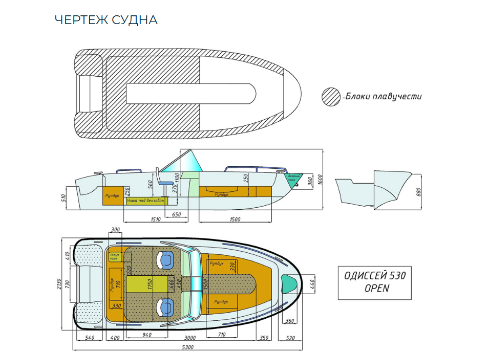 Стеклопластиковый катер Neman-530 Open в Таганроге Стеклопластиковый катер Neman-530 Open в Таганроге
