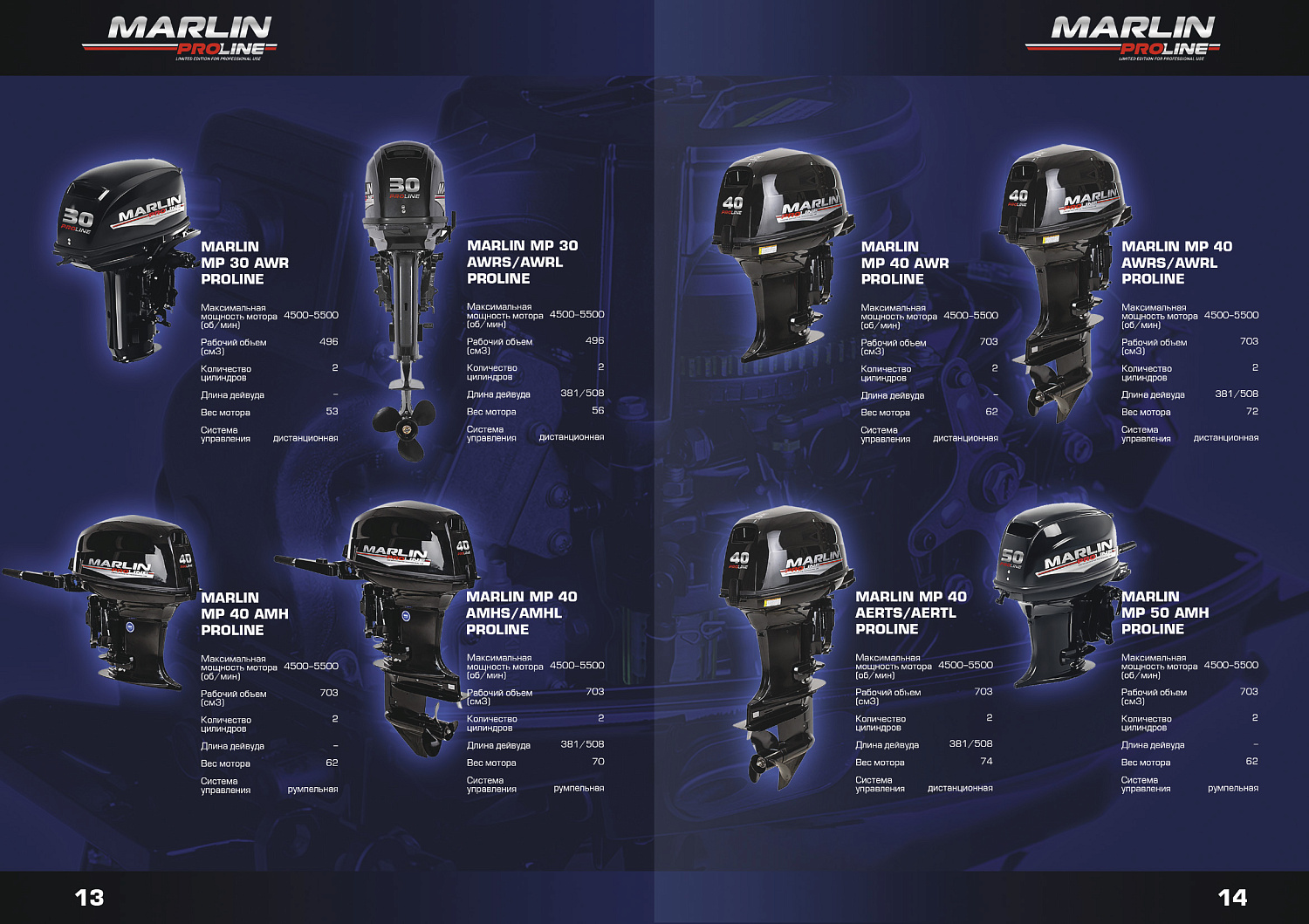 Лодочный мотор MARLIN PROLINE MP 50 AERTS в Таганроге