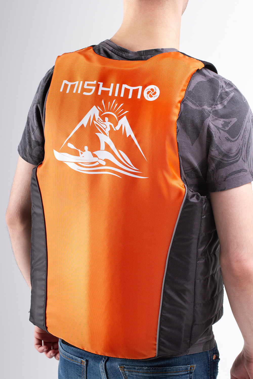 Жилет спасательный MISHIMO PRO Премиум качества Черно-оранжевый в Таганроге